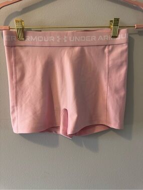 Under Armour Light Pink Mid-Rise Compression Shorty